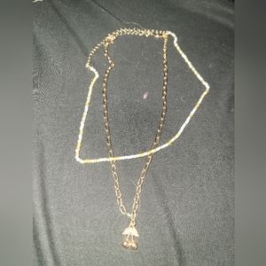 2pcs gold necklaces